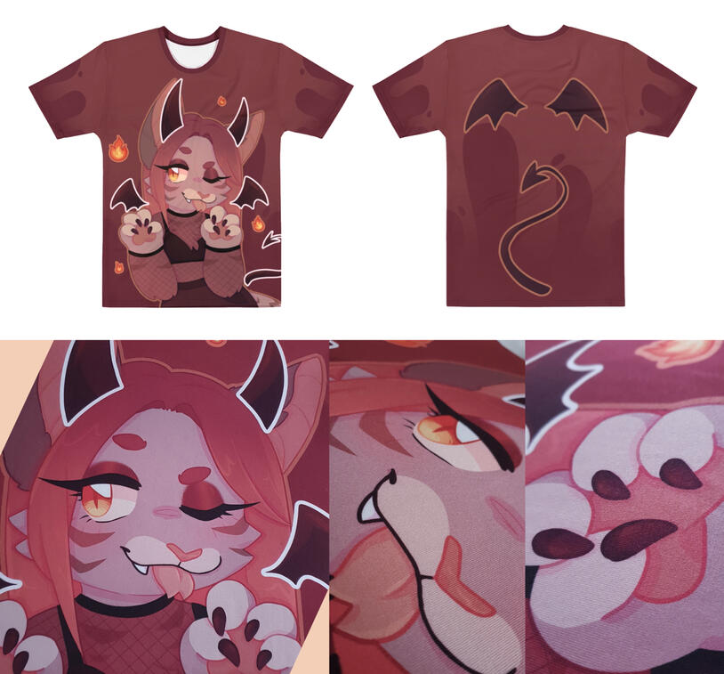 Gestaltung und Druckdatenerstellung für T-Shirts; 2018; Clip Studio Paint & Adobe InDesign