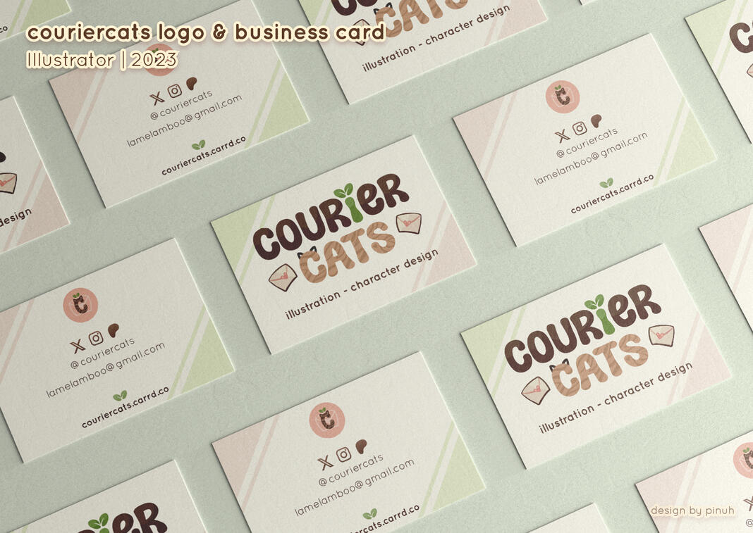 Logo & Visitenkarten Auftrag für Illustrator*in "couriercats"