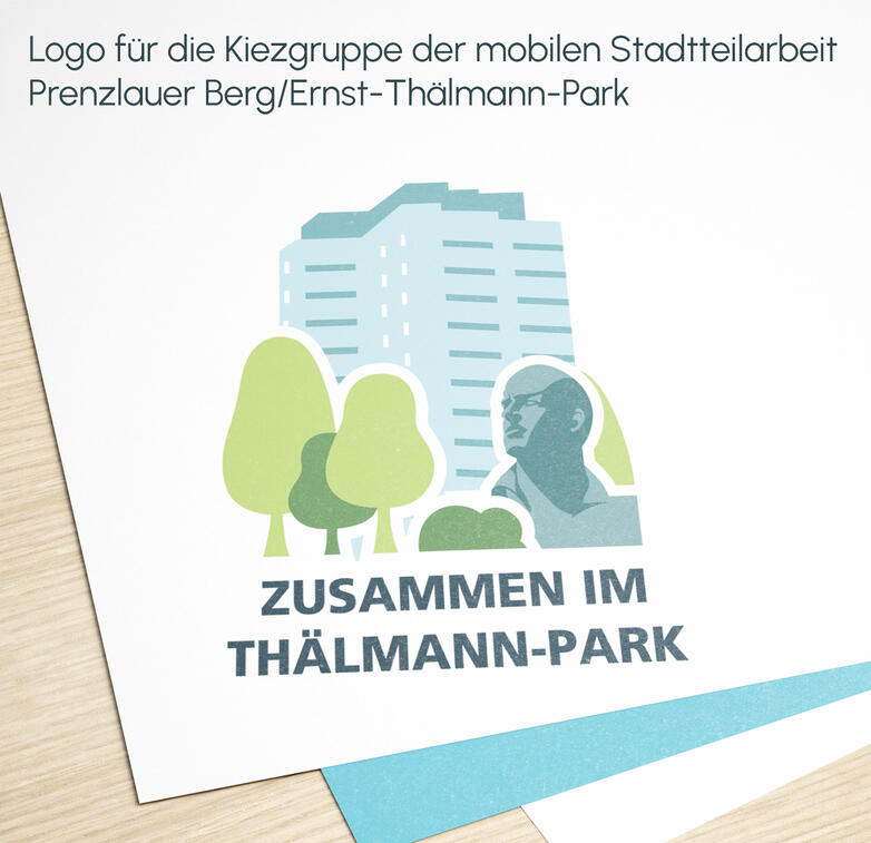 Logo mobile Stadtteilarbeit Prenzlauer Berg; 2024; Adobe Illustrator
