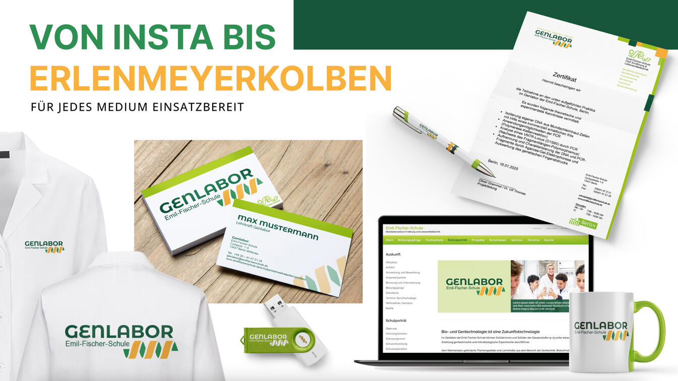 3. Platz Logowettbewerb Genlabor der Emil-Fischer-Schule; 2025; Adobe Illustrator